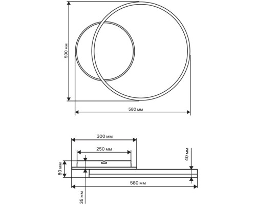 Потолочная люстра Eclipse 52085 0 Ritter