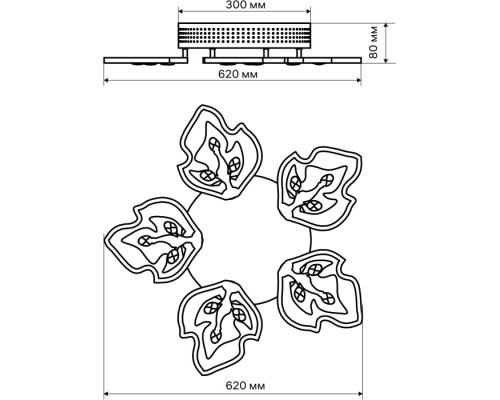 Потолочная люстра Albero 52095 9 Ritter
