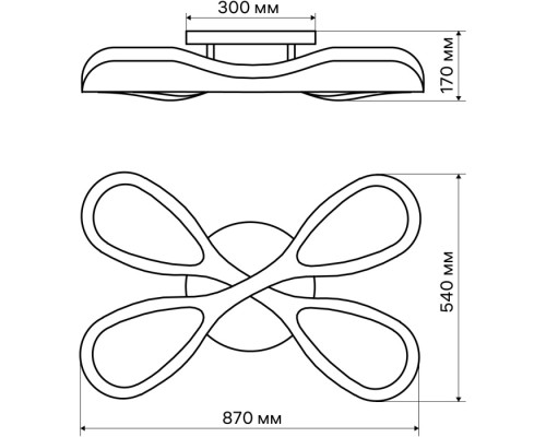 Потолочная люстра Farfalla 52099 7 Ritter