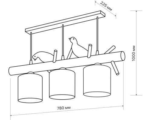 Подвесной светильник Birdie 52440 3 Ritter