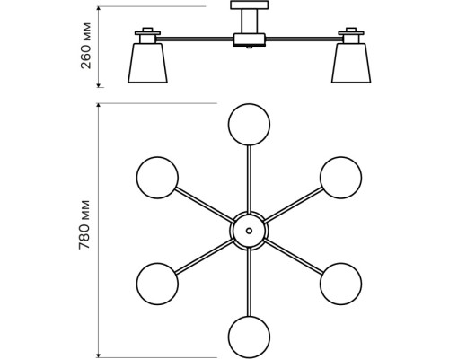 Потолочная люстра Volante 52443 4 Ritter