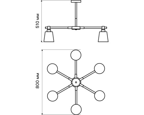 Потолочная люстра Volante 52444 1 Ritter