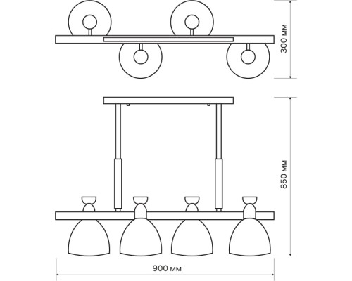 Потолочная люстра Volante 52501 1 Ritter