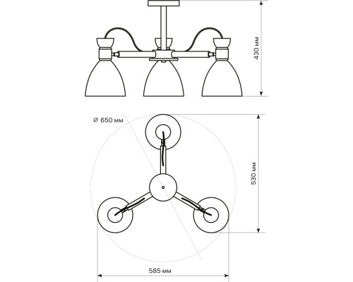 Потолочная люстра Volante 52594 3 Ritter