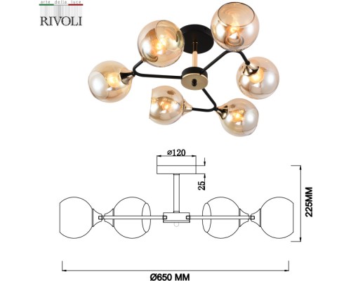 Потолочная люстра Alison 3138-306 Rivoli