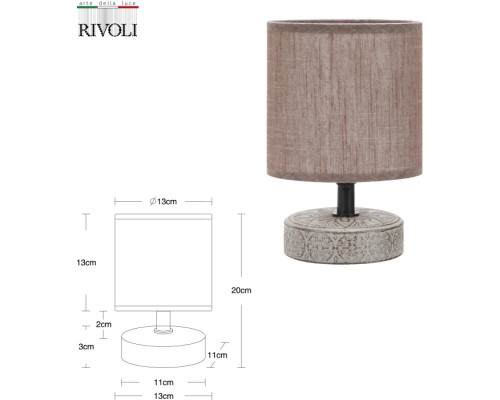 Интерьерная настольная лампа Eleanor 7070-502 Rivoli