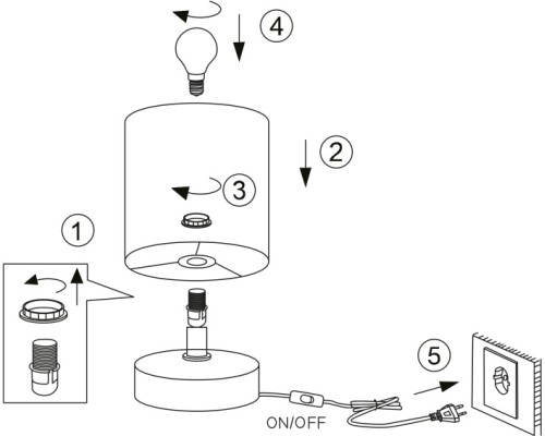 Интерьерная настольная лампа Eleanor 7070-502 Rivoli