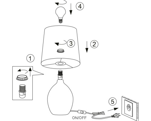 Интерьерная настольная лампа Chimera 7072-503 Rivoli