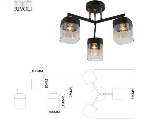 Потолочная люстра Isadora 9133-303 Rivoli