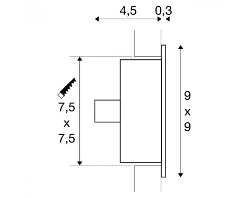 Подсветка для лестниц и ступеней Flat 112771 SLV