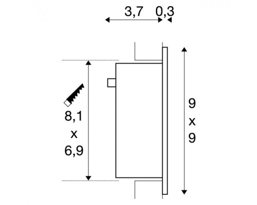 Подсветка для лестниц и ступеней Frame 113292 SLV