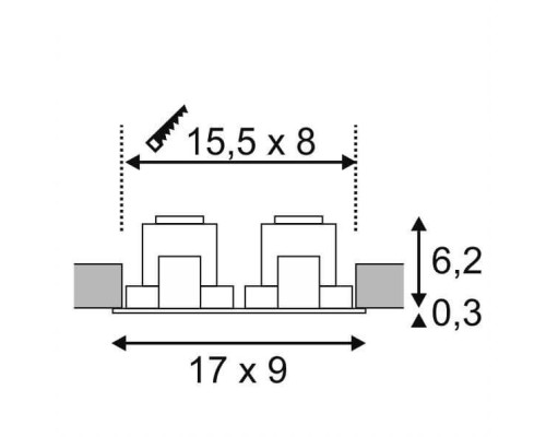 Точечный светильник New Tria 113926 SLV