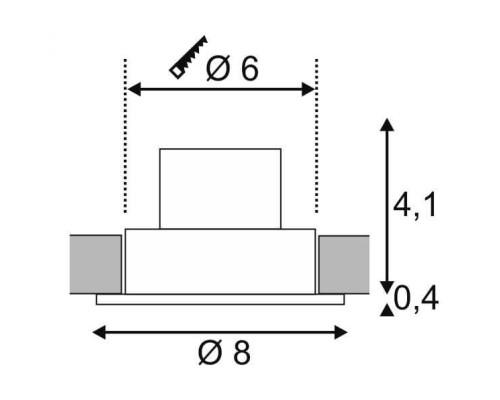 Точечный светильник Patta 114426 SLV