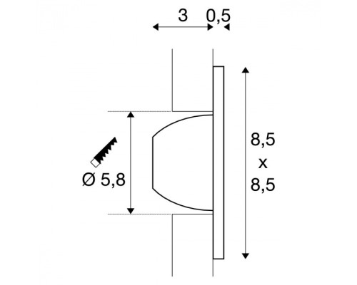 Подсветка для лестниц и ступеней Pho 146214 SLV