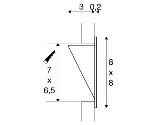 Подсветка для лестниц и ступеней Downunder 151950 SLV