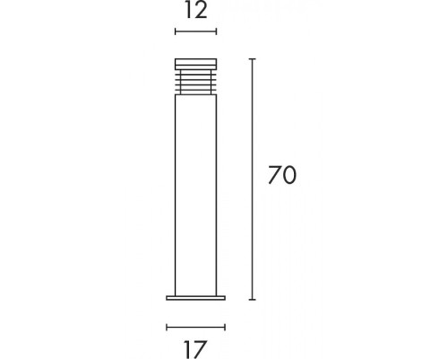 Наземный светильник Arrock 231401 SLV