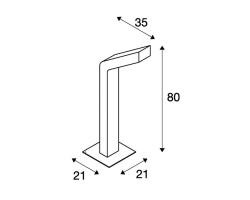 Наземный светильник Bendo 231835 SLV