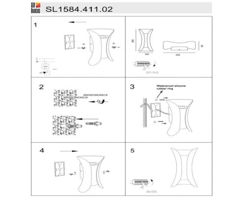 Светильник Cosetto SL1584.411.02 ST Luce