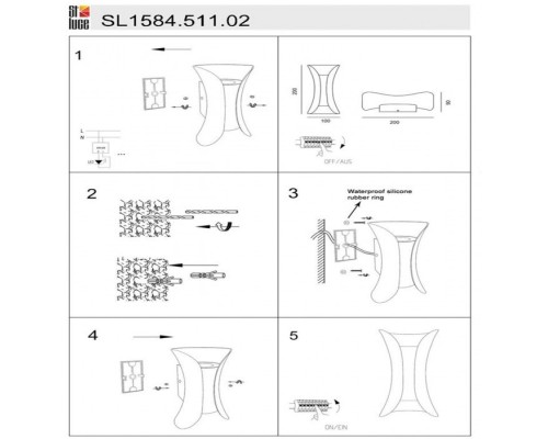 Светильник Cosetto SL1584.511.02 ST Luce