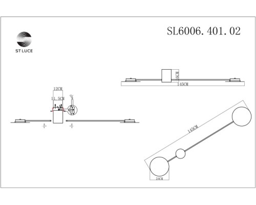 Настенный светильник Tondo SL6006.401.02 ST Luce