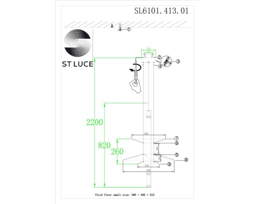 Подвесная люстра Isola SL6101.413.01 ST Luce