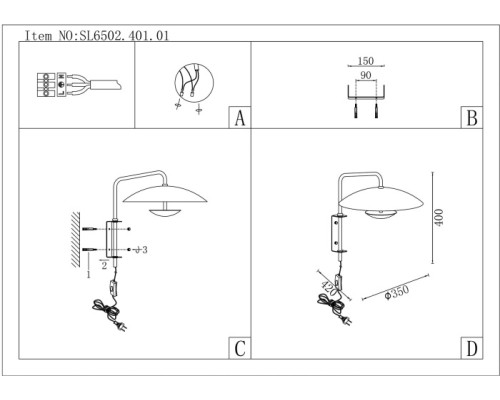 Бра Armonico SL6502.401.01 ST Luce
