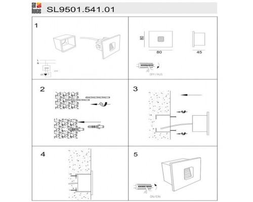 Настенный светильник уличный Visano SL9501.541.01 ST Luce