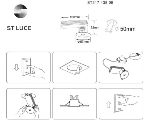 Точечный светильник St217 ST217.438.09 ST Luce