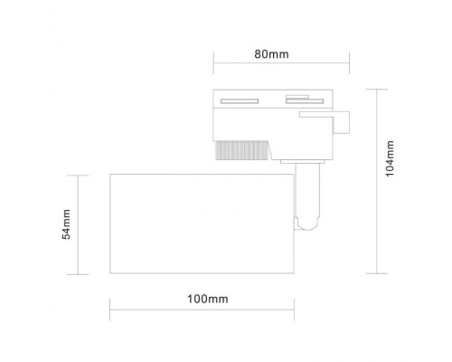 Трековый светильник Solt ST300.406.01 ST Luce