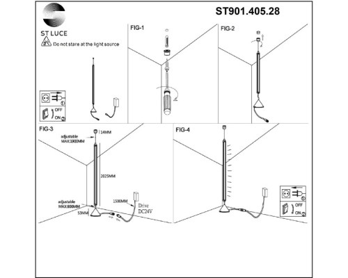 Торшер  ST901.405.28 ST Luce