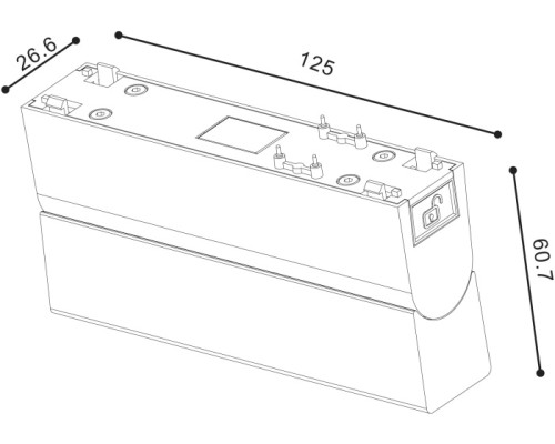 Трековый светильник SLIM DL-SLIM-FLWH-10-CCT SWG
