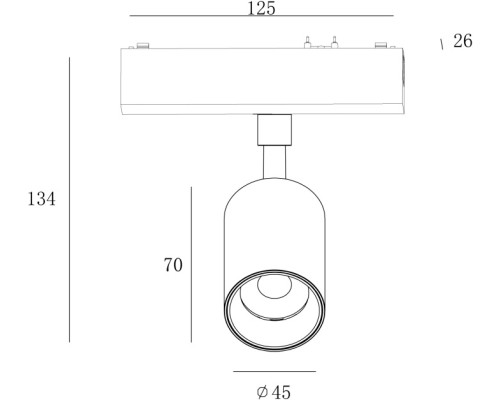 Трековый светильник SLIM SL-SLIM-SPBL-10-CCT SWG