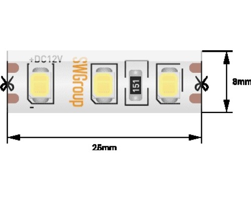 Светодиодная лента SWG2120 SWG2120-12-9.6-WW-65-M SWG