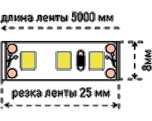 Светодиодная лента SWG2120 SWG2120-12-9.6-WW-65-M SWG