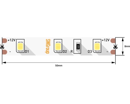 Светодиодная лента  SWG260-12-4.8-W SWG