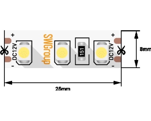 Светодиодная лента SWG3120 SWG3120-12-9.6-G-M SWG