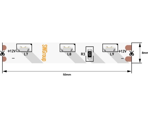Светодиодная лента  SWG31560-12-4.8-WW SWG