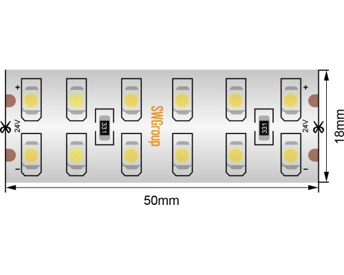 Светодиодная лента SWG3240 SWG3240-24-19.2-WW-65-M SWG