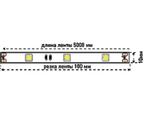Светодиодная лента SWG530 SWG530-12-7.2-W-M SWG