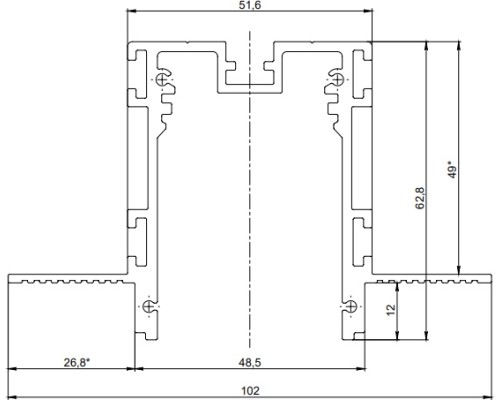 Шинопровод SY SY-601201-RC-2-WH SWG