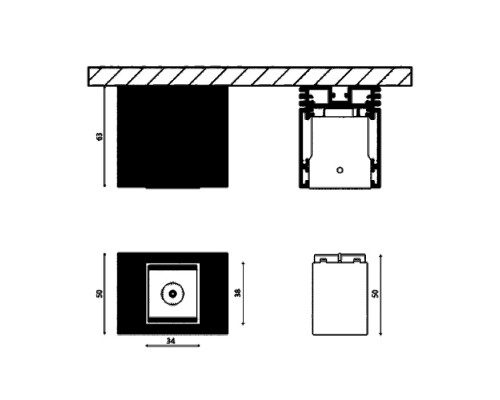 Трековый светильник SY SY-601231-BL-2-WW SWG