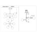Потолочная люстра Aimee SF3309/6C-MBK-CR Seven Fires