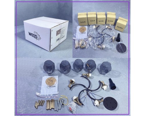 Потолочная люстра Koul SF3329/5C-CF-FGD-SMK Seven Fires