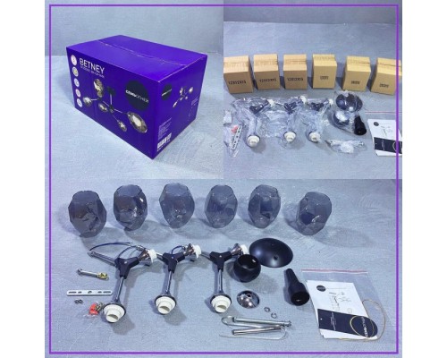 Потолочная люстра Betney SF3330/6C-BK-CR-SMK Seven Fires