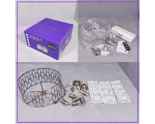 Подвесная люстра Ilana SF3332/6H-AB-CL Seven Fires