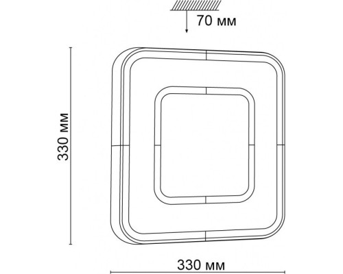 Настенно-потолочный светильник Arti 3047/CL Sonex