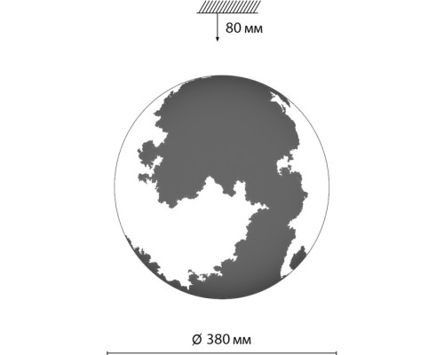 Настенно-потолочный светильник Moon 3084/DL Sonex