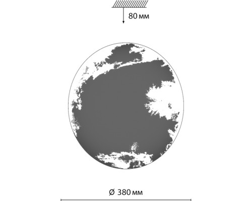 Настенно-потолочный светильник Space 3085/DL Sonex