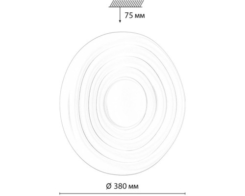 Настенно-потолочный светильник Fass 7679/DL Sonex