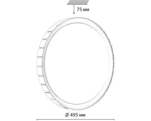 Настенно-потолочный светильник Kupi Silver 7696/EL Sonex
